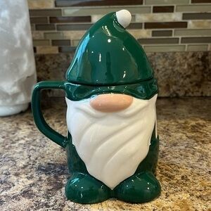Green Gnome Mug with Lid 20 oz. The Cellar Coffee Cup